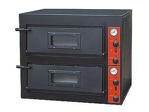 Zwarte die de Elektrische Oven van het Pizzabaksel met 2 Laag 2 Dienblad 910x820x750mm schildert