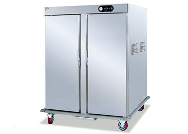 Roestvrij staal twee deuren voedsel Warmer winkelwagen Mobile voedsel Heat Holding kabinet