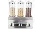 Drie Tnaks Automaat van het het Buffet de Droge Voedsel van de Graangewassenautomaat met Roestvrij staalbasis 4.0LTR X3