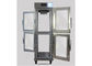 Food Warmer Showcase JUSTA Four Glass Door Movable Food Warmer Winkelwagen 10 Rekken