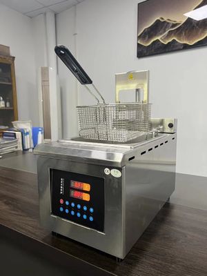 Multifunktioneel roestvrij staal deep fryer Automatisch opheffen olie frituurmachine Pot voor kip hakjes Frans frietjes Aardappel vis