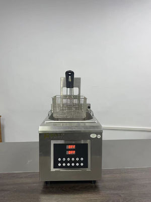 Multifunktioneel roestvrij staal deep fryer Automatisch opheffen olie frituurmachine Pot voor kip hakjes Frans frietjes Aardappel vis