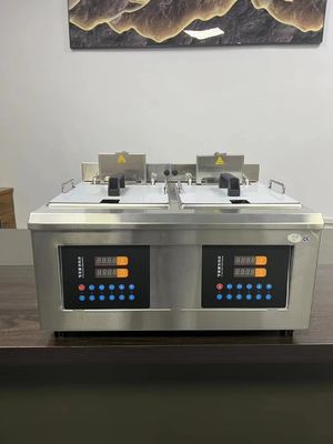 Multifunktioneel roestvrij staal deep fryer Automatisch opheffen olie frituurmachine Pot voor kip hakjes Frans frietjes Aardappel vis