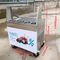 Snackmateriaal Fried Ice Machine Universal Wheels 3mm Roestvrij staal 304 Lijstbovenkant
